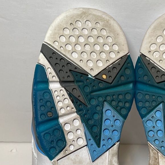 Air Jordan 7 Retro French Blue 2015 Boys Shoes - Picture 8 of 9